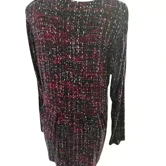 J. Jill WearEver Collection Long Sleeve Geometric Print Tunic Top - Size Large - Picture 2 of 3